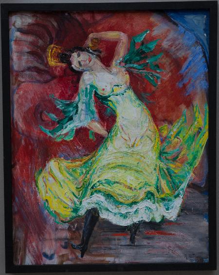 Spansk Danserinde i gult.-1948